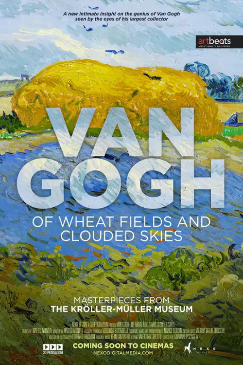 plakat filmu Van Gogh. Pola zbóż i zachmurzone niebiosa