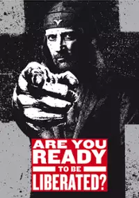 Plakat filmu Liberation Day. Laibach w Korei Północnej