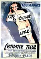 plakat filmu On a trouvé une femme nue