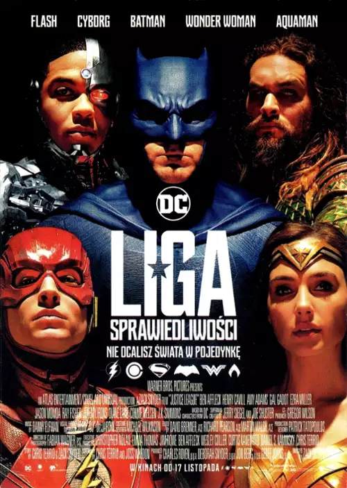 plakat filmu Liga Sprawiedliwości