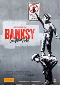 Plakat filmu Banksy w Nowym Jorku