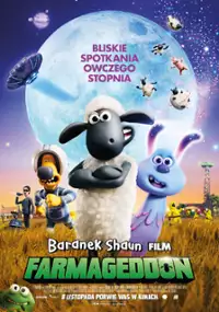 Plakat filmu Baranek Shaun Film. Farmageddon