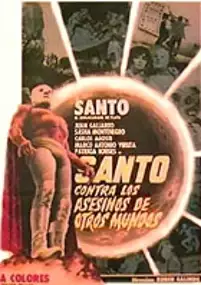 Plakat filmu Santo contra los asesinos de otros mundos
