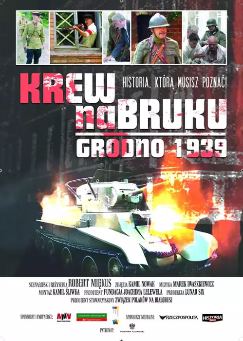 plakat filmu Krew na bruku. Grodno 1939