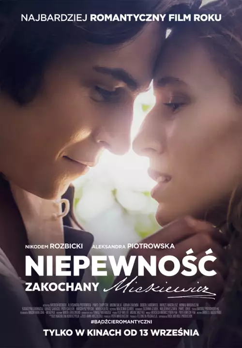 plakat filmu Niepewność. Zakochany Mickiewicz