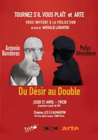 Plakat filmu Antonio Banderas i Pedro Almodovar. W duecie