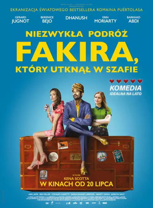 plakat filmu Niezwykła podróż fakira, który utknął w szafie