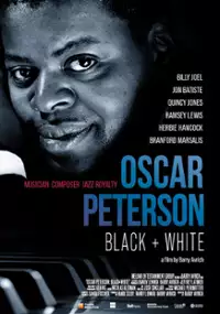 Plakat filmu Oscar Peterson. Czarno na białym