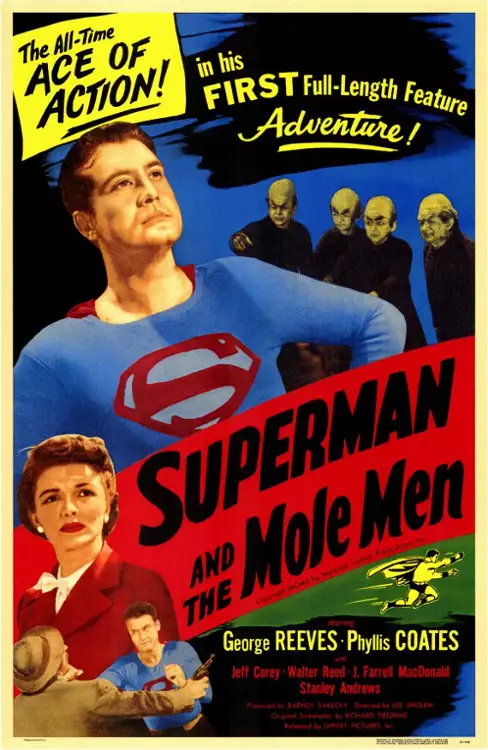 plakat filmu Superman i człowiek-kret