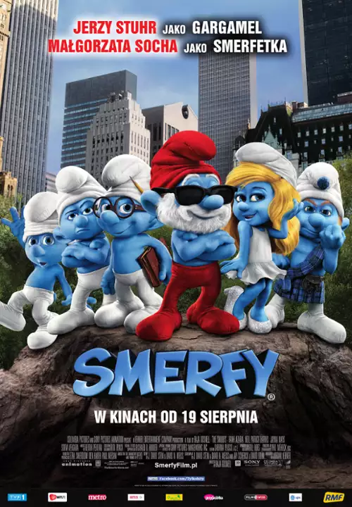 plakat filmu Smerfy