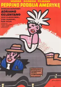 Plakat filmu Peppino podbija Amerykę