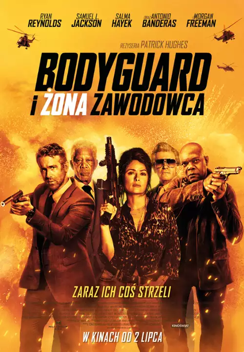 plakat filmu Bodyguard i żona zawodowca
