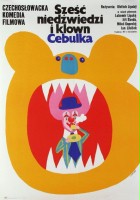 plakat filmu Sześć niedźwiedzi i klown Cebulka