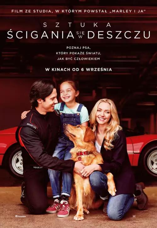 plakat filmu Sztuka ścigania się w deszczu