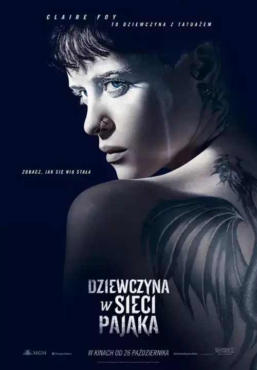 plakat filmu Dziewczyna w sieci pająka
