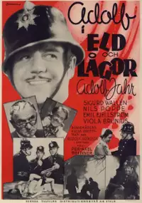 Plakat filmu Adolf i eld och lågor