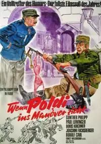 Plakat filmu Wenn Poldi ins Manöver zieht
