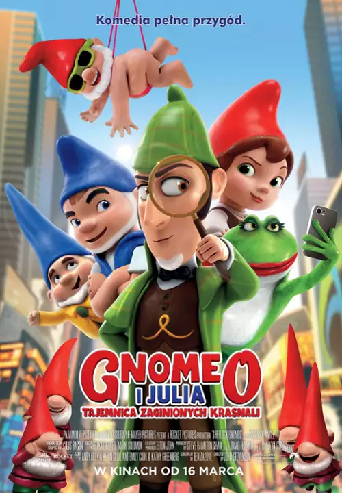 plakat filmu Gnomeo i Julia. Tajemnica zaginionych krasnali