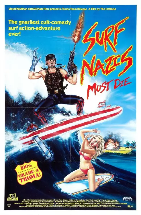plakat filmu Nazistowscy surferzy muszą umrzeć