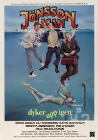 Plakat filmu Gang Jönssona wraca do akcji