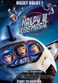 plakat filmu Małpy w kosmosie