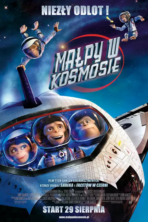 plakat filmu Małpy w kosmosie