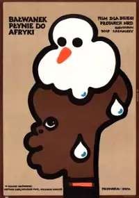 Plakat filmu Bałwanek płynie do Afryki