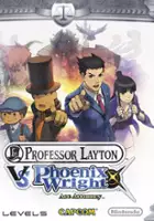 plakat gry Professor Layton VS Phoenix Wright Ace Attorney