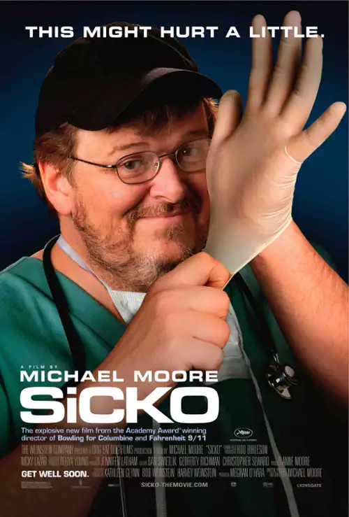 plakat filmu Chorować w USA