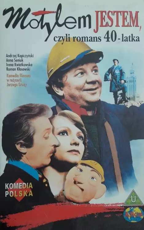 plakat filmu Motylem jestem, czyli romans 40-latka