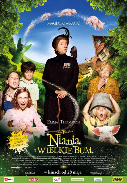 plakat filmu Niania i wielkie bum