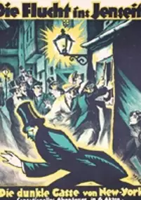 Plakat filmu Die Flucht ins Jenseits oder Die dunkle Gasse von New York