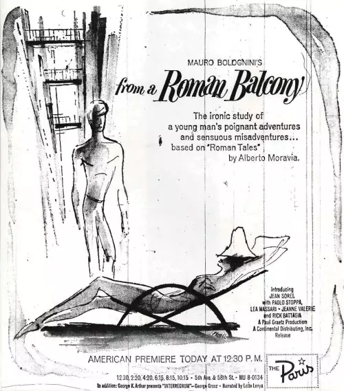 plakat filmu Zdarzyło się w Rzymie