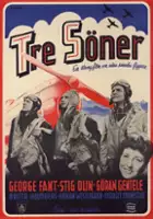 plakat filmu Tre söner gick till flyget