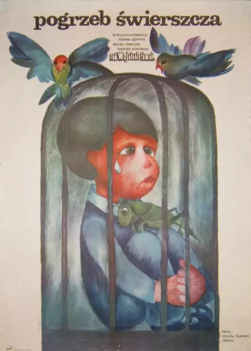 plakat filmu Pogrzeb świerszcza