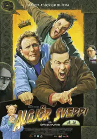 Plakat filmu Algj&ouml;r Sveppi og t&ouml;frask&aacute;purinn