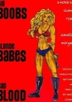 plakat filmu Big Boobs, Blonde Babes, Bad Blood