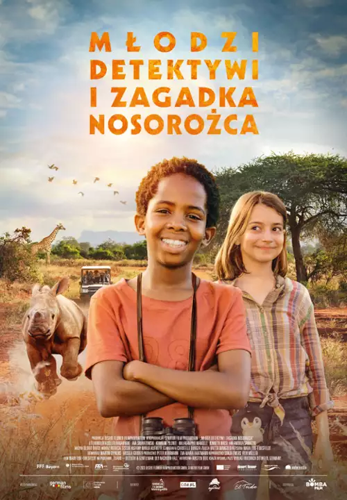 plakat filmu Młodzi detektywi i zagadka nosorożca