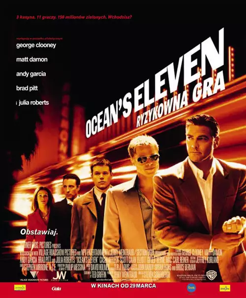 plakat filmu Ocean's Eleven: Ryzykowna gra