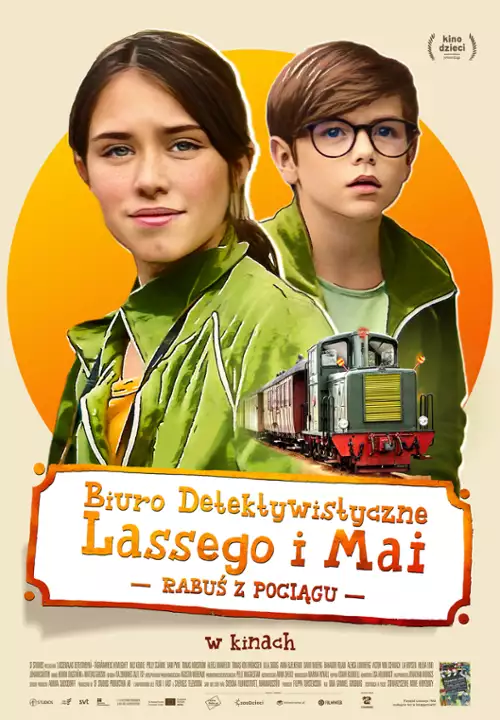 plakat filmu Biuro Detektywistyczne Lassego i Mai. Rabuś z pociągu