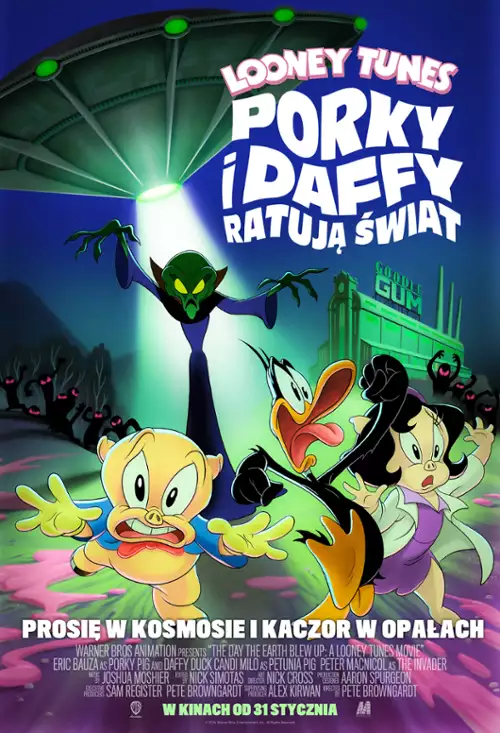 plakat filmu Looney Tunes: Porky i Daffy ratują świat