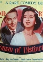 plakat filmu A Woman of Distinction