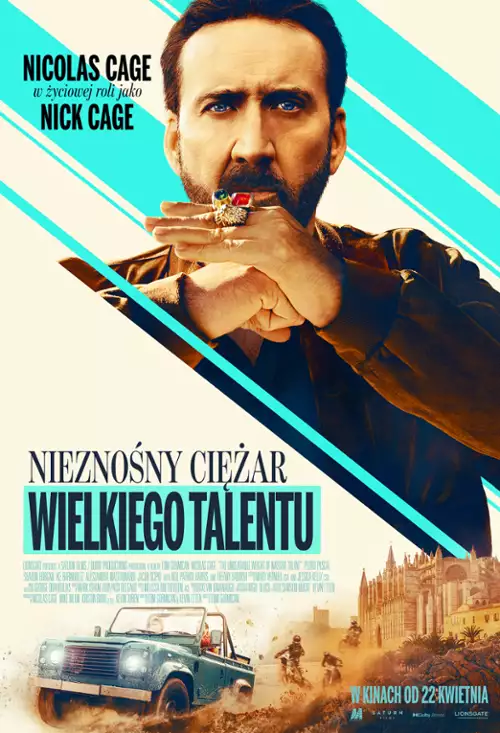 plakat filmu Nieznośny ciężar wielkiego talentu