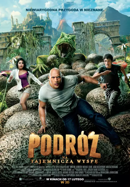 plakat filmu Podróż na Tajemniczą Wyspę