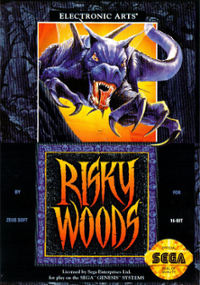 Plakat gry Risky Woods