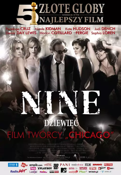 plakat filmu Nine - Dziewięć