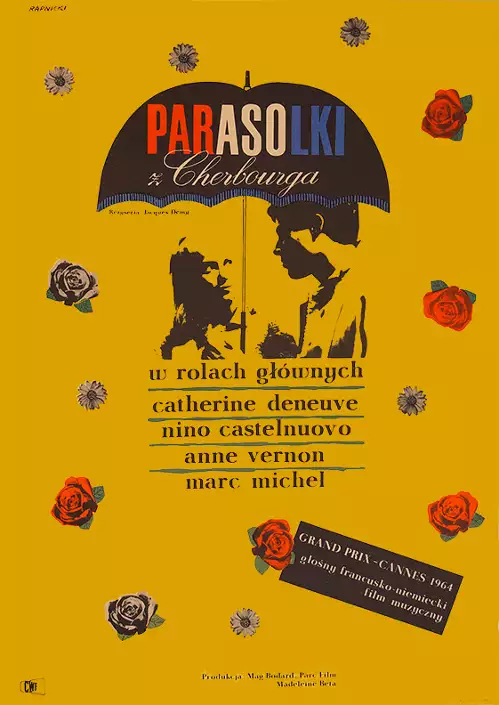 plakat filmu Parasolki z Cherbourga