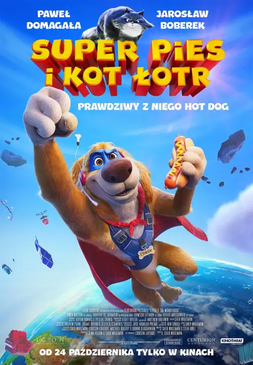 plakat filmu Super pies i kot łotr