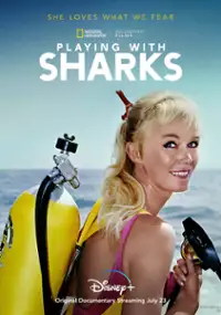 Plakat filmu Oko w oko z rekinem