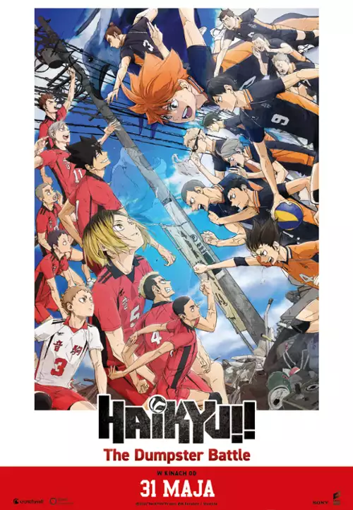 plakat filmu Haikyu!! The Dumpster Battle